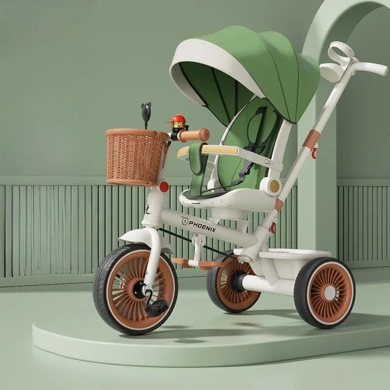Tricycle et poussette légers à 3 roues pour enfants