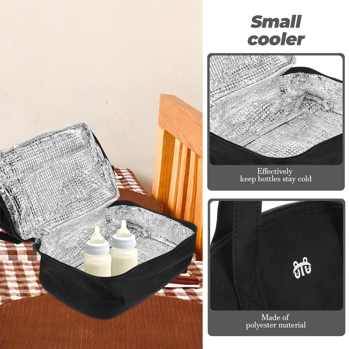 Insulated Breast Pump Bag With Portable Travel Lunch Box