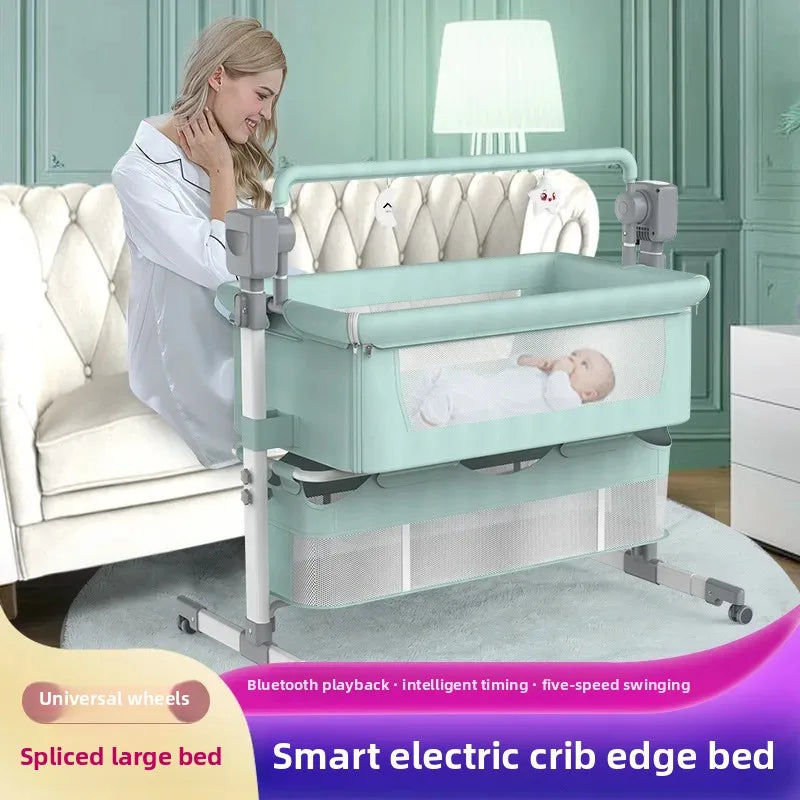 Balancelle électrique pour bébé – Berceau pliable intelligent et apaisant