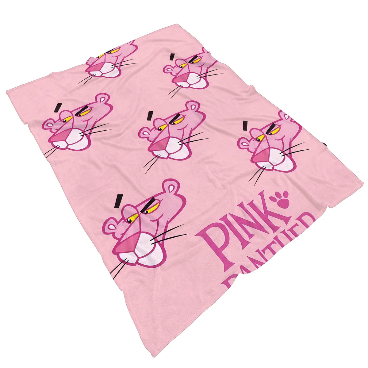 MINISO Pink Panther Flannel Blanket Suitable for Bedroom, Iving Room,sofa,student Nap,office Nap,camping Trip,children's Gift