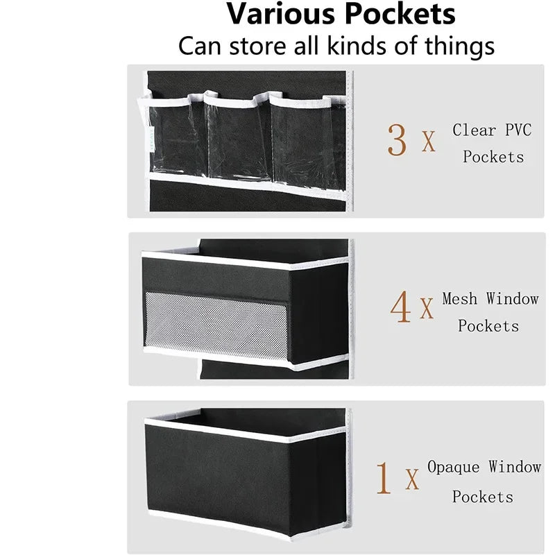 Six-Layer Hanging Storage Bag – Zippered Organizer for Baby Clothes