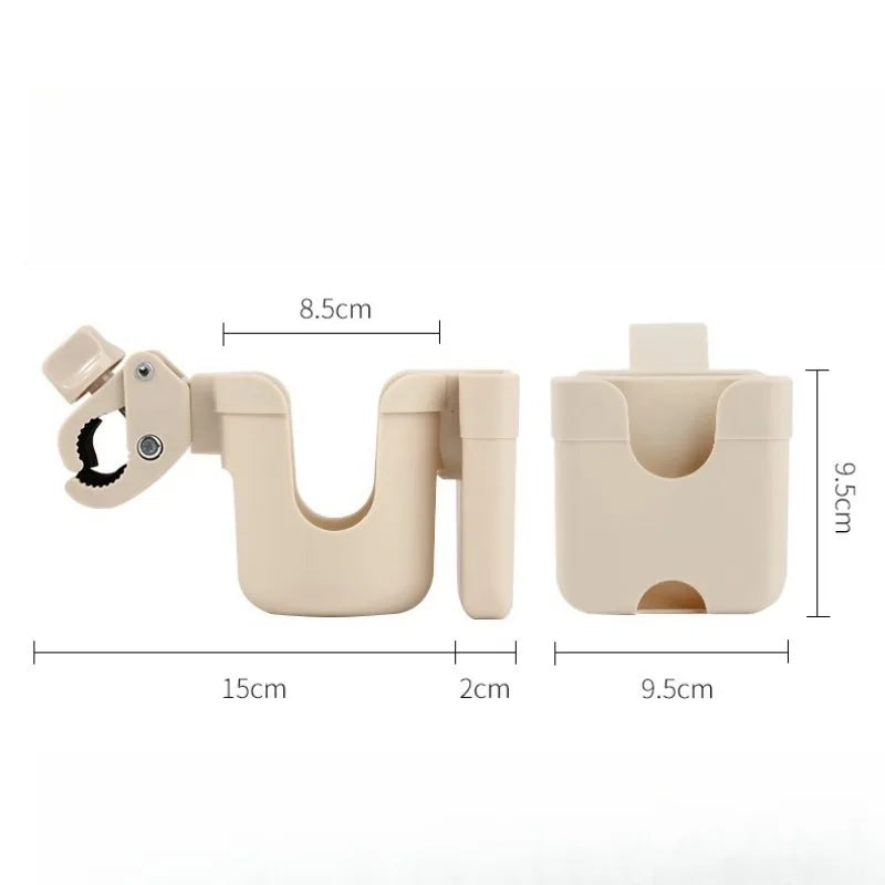 Pram & Stroller Cup Holder – Anti-Slip Bottle & Phone Holder