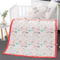 Serviette bébé en gaze 6 épaisseurs – Coton ultra doux, 110×110 cm