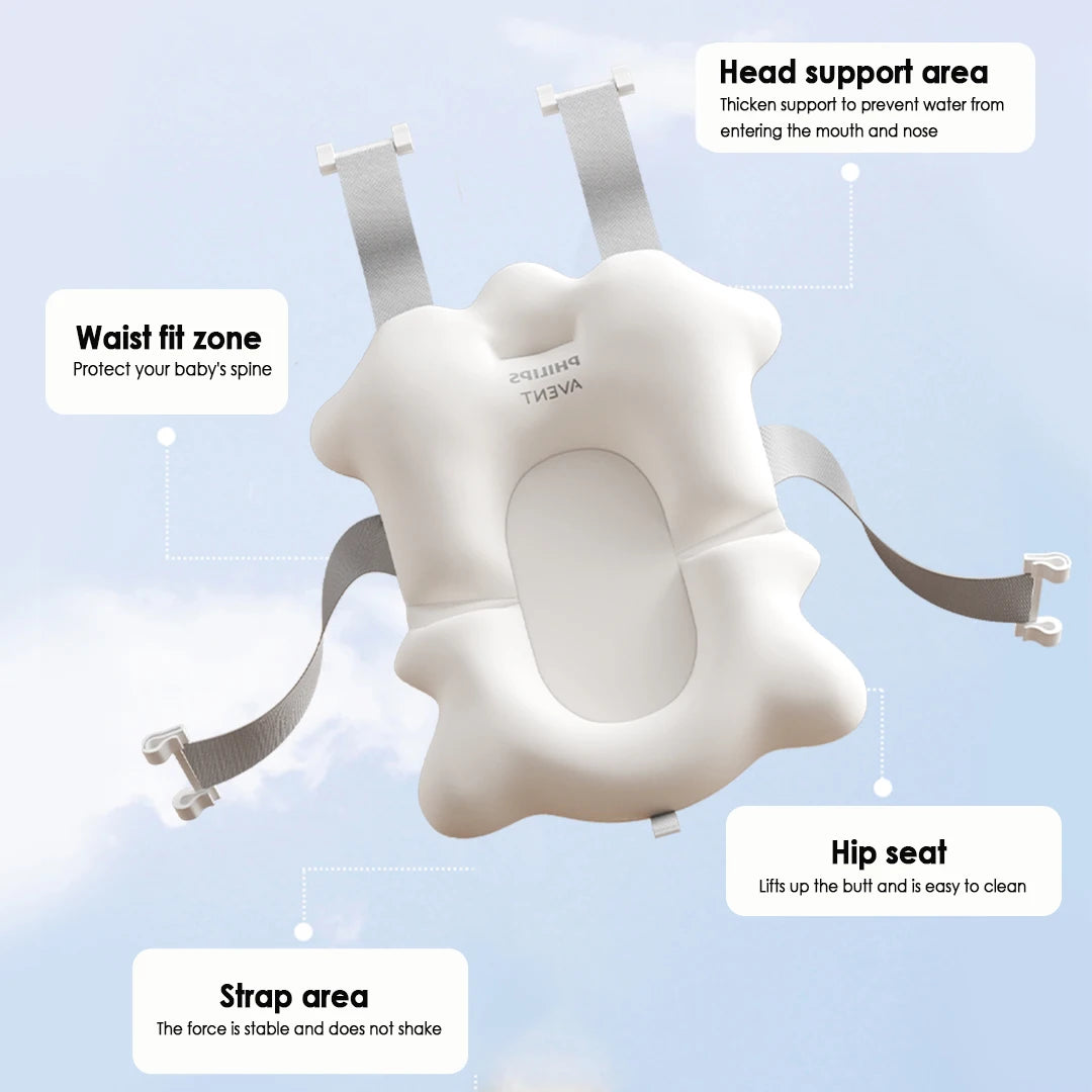 PHILIPS AVENT Chaise de bain pliable pour bébé – Douce et sûre