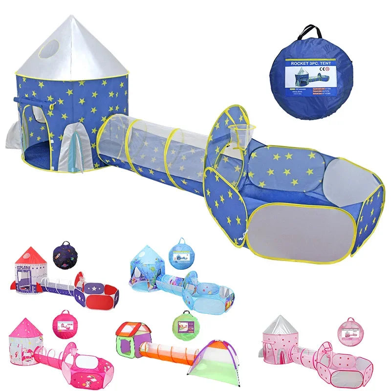 3-in-1 Baby Play Tent Set – Tunnel, Pool & Fun!