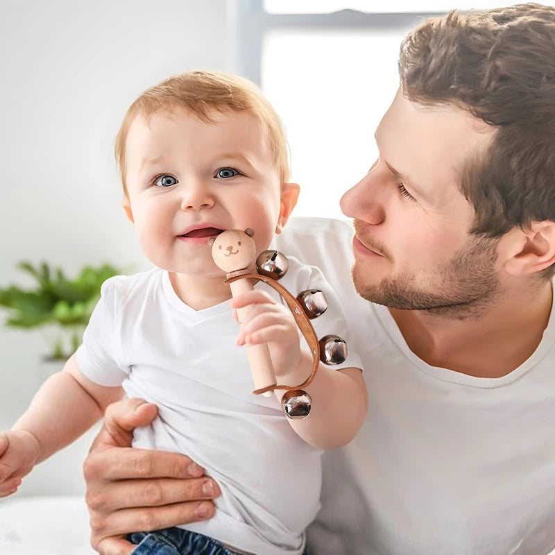 Wooden Bear Musical Toy Set – Fun for Newborns!