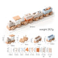 Montessori Wooden Number Train Toy with Blocks – Educational Baby Gift