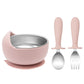 Ensemble d'alimentation pour tout-petits – 3 pièces : bol, cuillère et fourchette pour le sevrage
