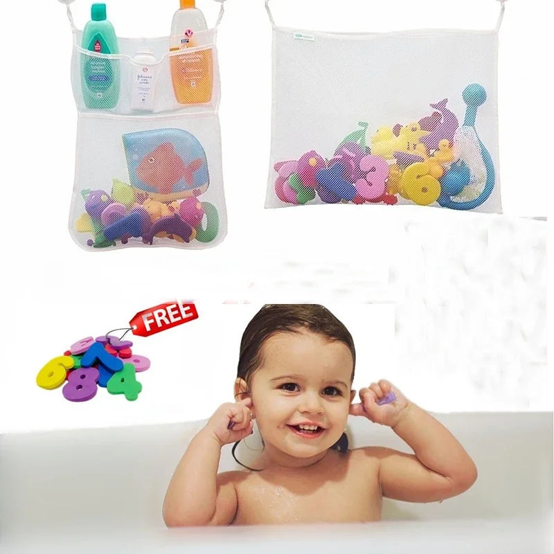 Sac de rangement pour jeux de bain bébé – Filet pour poupées et jouets