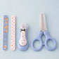 Ensemble de soins pour bébé 4 pièces : coupe-ongles avec capuchon, limes à ongles, ciseaux