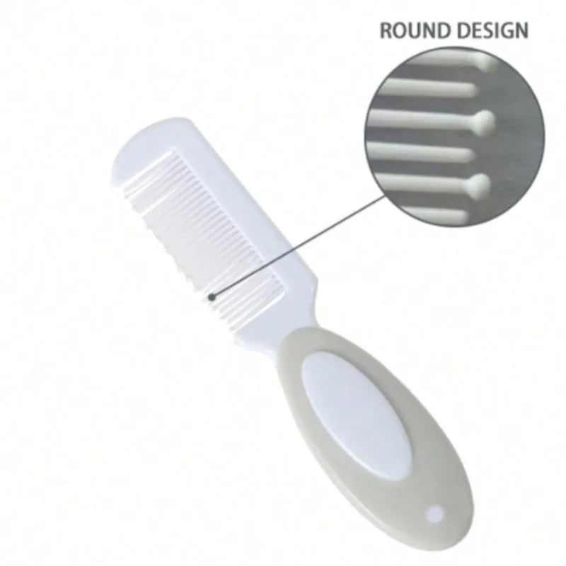 Kit de soins pour bébé kaki 6 pièces : mouche-bébé, outils pour les ongles et brosse