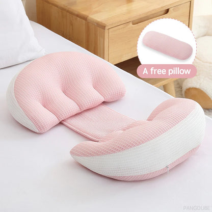 PANGDUBE Pregnancy Body Pillow with Free Waist Cushion