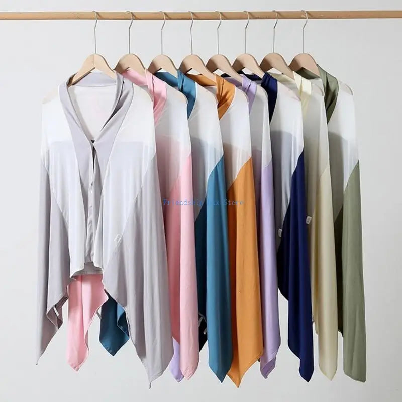 Pare-soleil pour poussette et couverture d'allaitement – ​​Châle doux et respirant