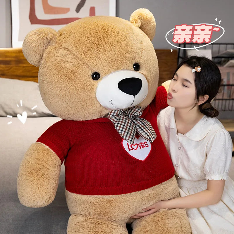 Dressed Bear Plush – Bowknot Soft Toy