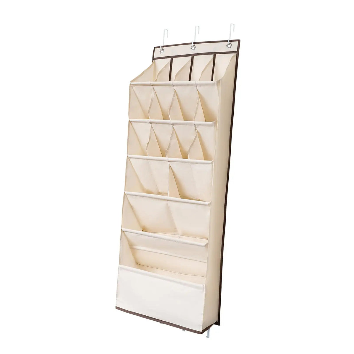 Foldable Over-Door Shoe Rack – Deep Pockets for Shoes, Toys & Baby Items