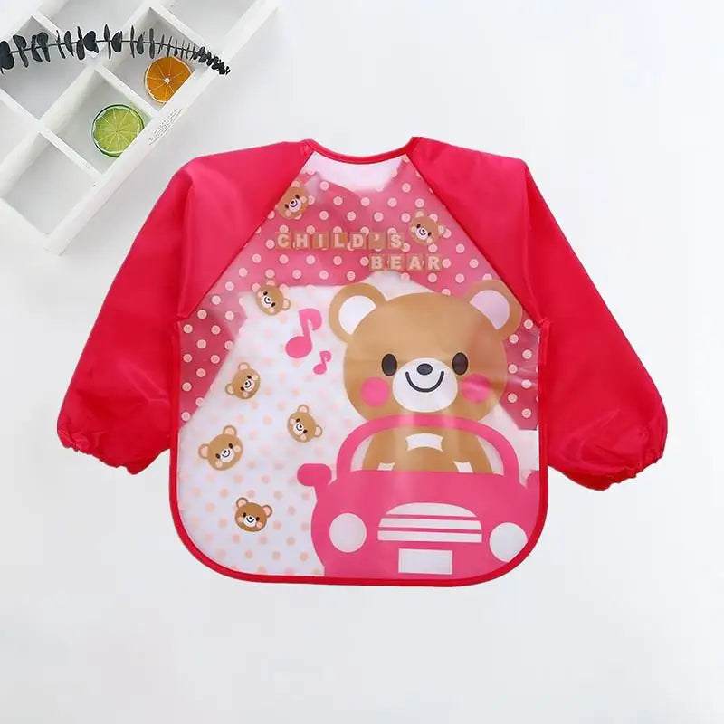 Cute Cartoon Waterproof Baby Feeding Bib (0–3Y)