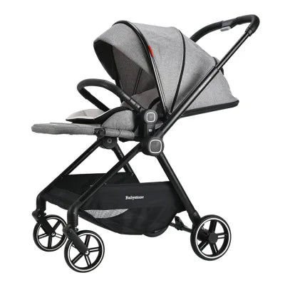 Highview 4-Wheel Foldable Baby Stroller – Sit & Lie Newborn Pram
