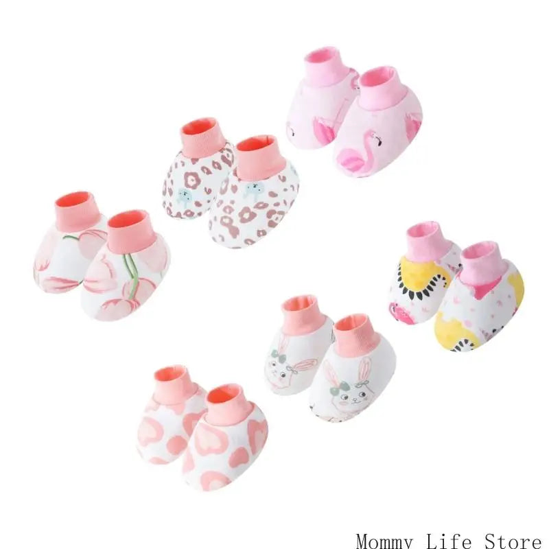 Newborns Cartoon Print Socks