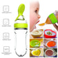 Gourde à presser pour bébé | Cuillère en silicone pour biberon facile à utiliser