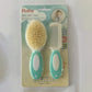 Ensemble brosse et peigne pour bébé (2 pièces) – Poils doux, soin des croûtes de lait