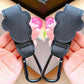 1–2PCS Rotatable PU Leather Stroller Hooks – 360° Pram Organizer
