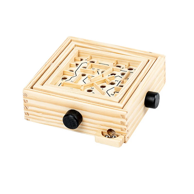 Labyrinthe de billes en bois – Un jeu amusant pour se creuser les méninges !