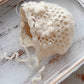 Twin Newborn Crochet Hats Ivory Brown Handmade Knit Photo Props
