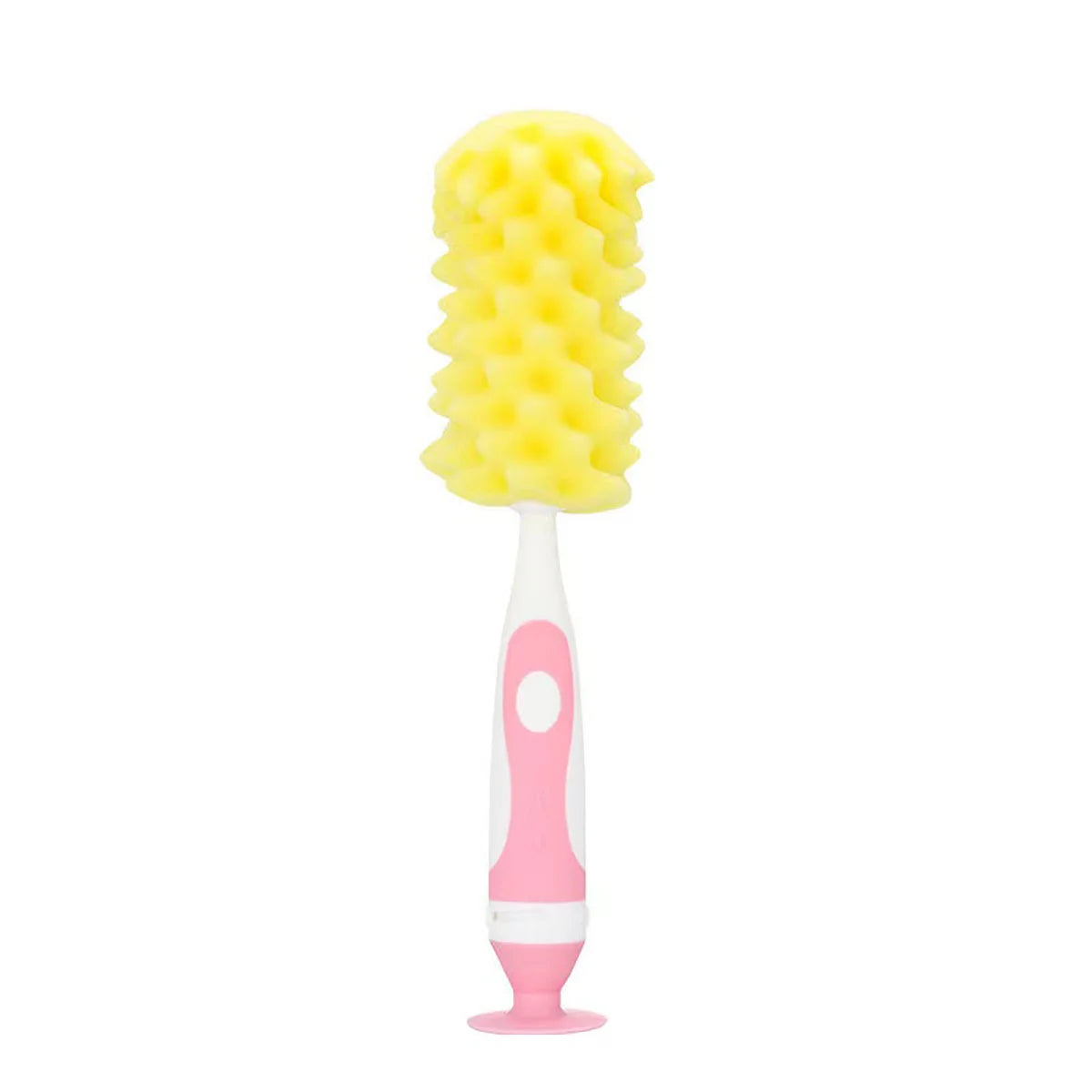 Soft Touch Baby Bottle Cleaner | 2-in-1 Sponge Brush with Suction Cup