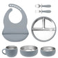 Ensemble d'alimentation pour bébé 7 pièces – Vaisselle en acier inoxydable et silicone