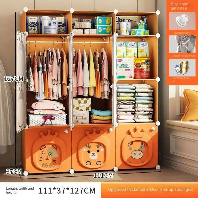 Armoire pliante – Placard bébé en plastique et rangement cubique