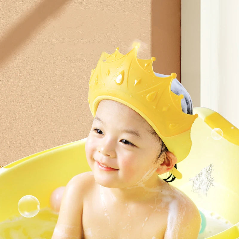 Bonnet de bain bébé pour shampoing – Bonnet de protection en silicone souple