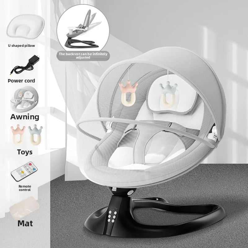 Electric Baby Swing – Soothing Cradle for Newborns