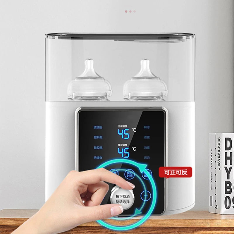 8-in-1 Baby Bottle Warmer | Fast Milk Heater & Sterilizer with Timer