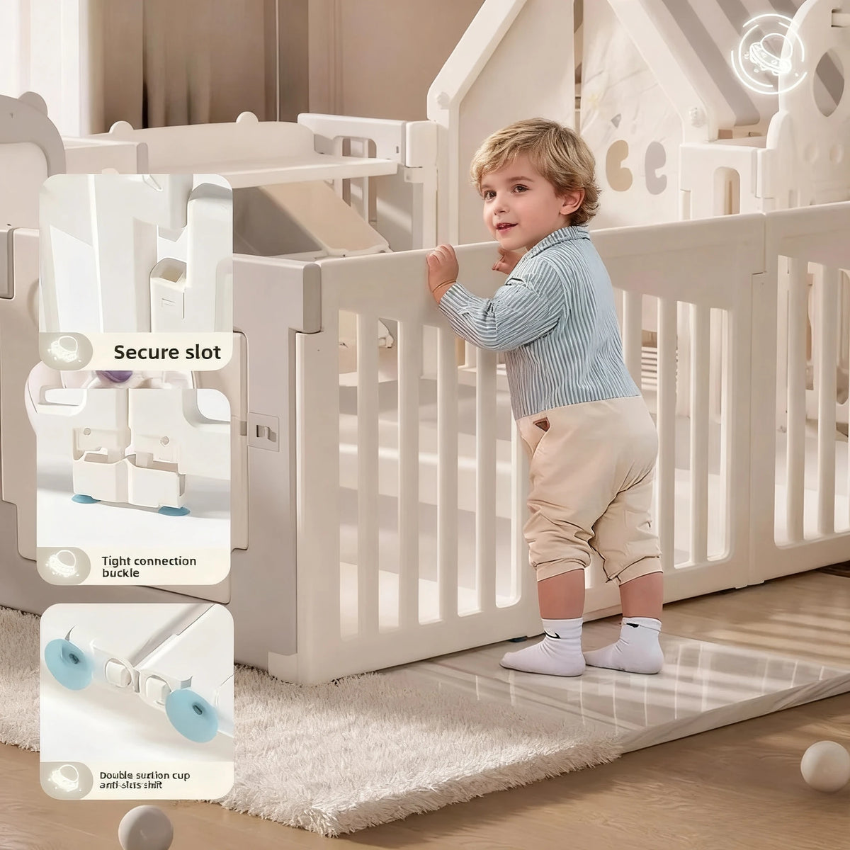 Parc pour bébé – Aire de jeux intérieure sécurisée