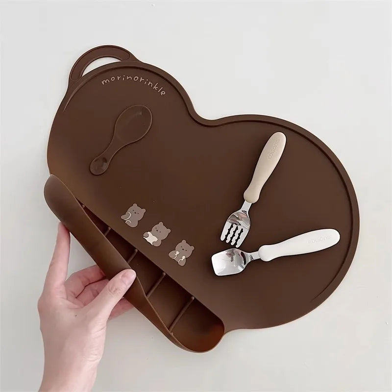 Tapis d'alimentation portable pour bébé – Tapis d'allaitement en silicone antidérapant