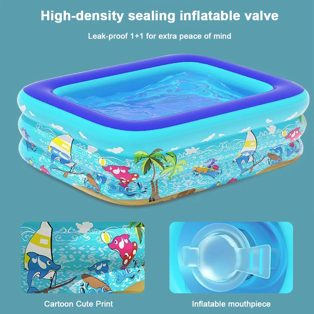 Baby Inflatable Pool – Removable Family Swimming Pool for Hot Days