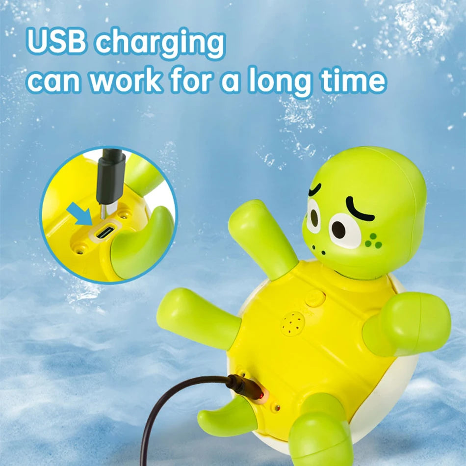 Kids Bath Fun Toy – Swimming Turtle Water Sprayer