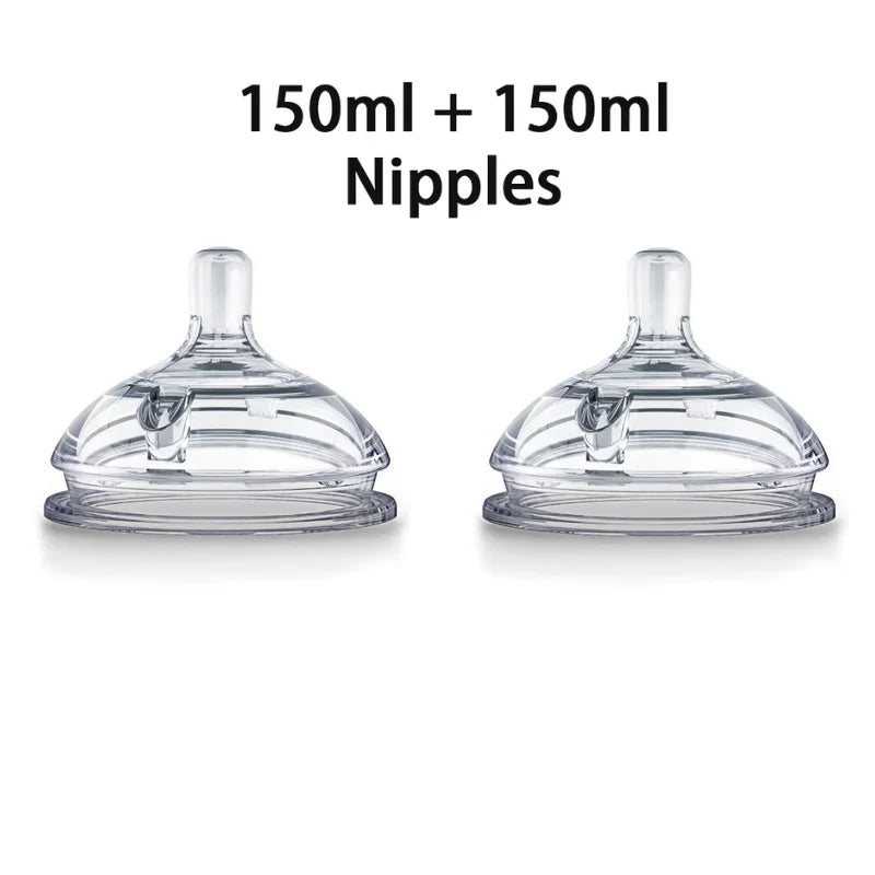 Silicone Nano Baby Bottle – 150/250ml, Handle, Anti-Choking, for 0–9 Months