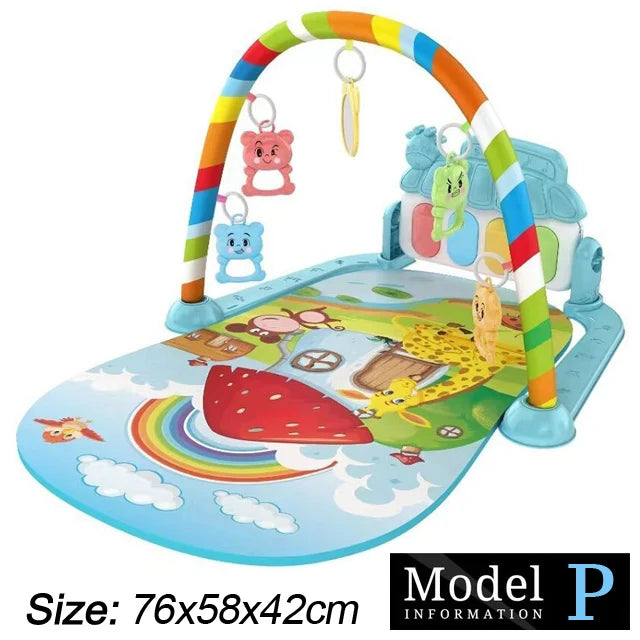 Tapis d'éveil musical avec piano pour bébé de 0 à 36 mois