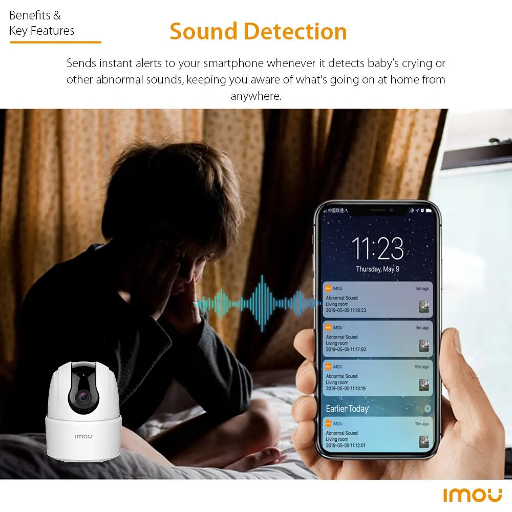 Caméra domestique WiFi 360° IMOU Ranger 2C Vision nocturne