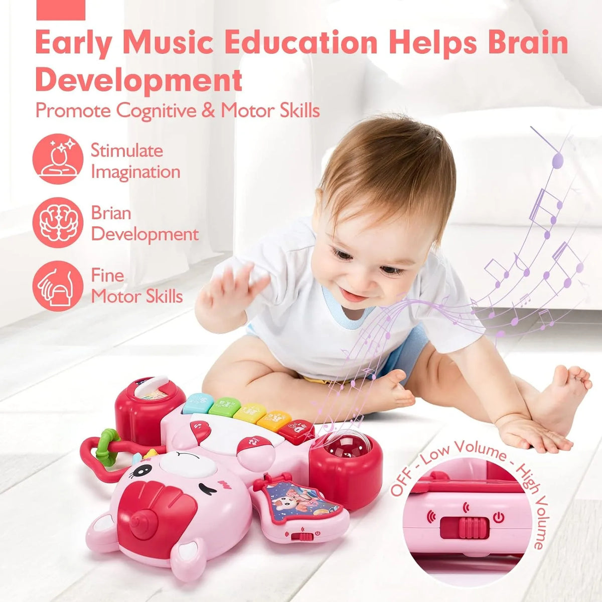 Unicorn Baby Piano – Lights, Music & Learning!
