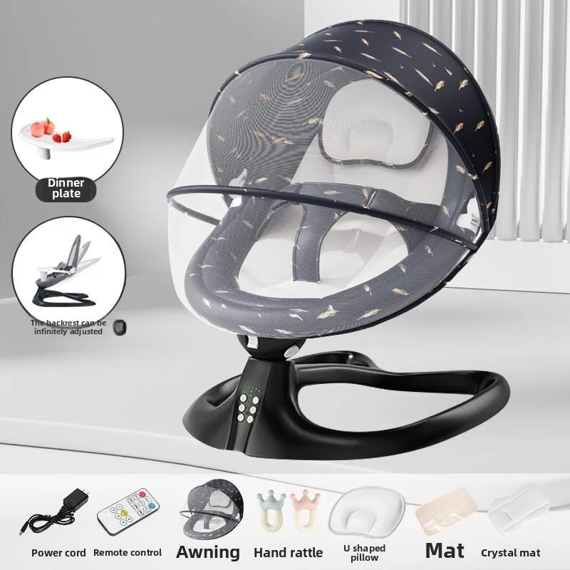 Electric Baby Swing – Soothing Cradle for Newborns
