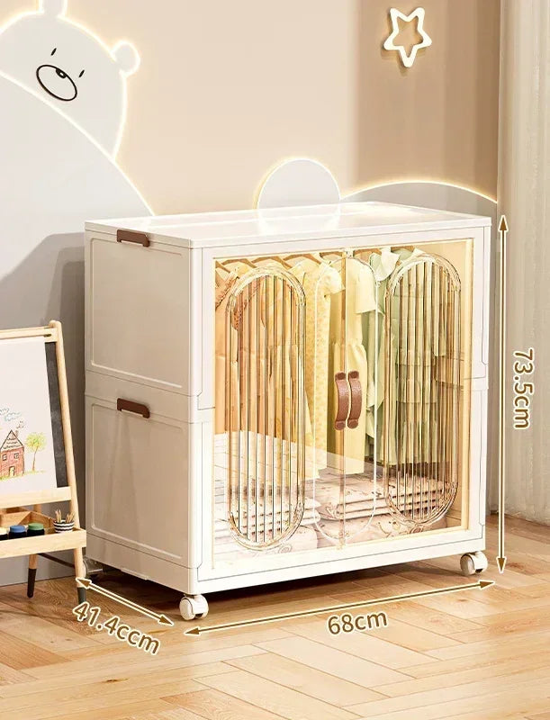 Foldable Kids Storage – Clothes & Toy Sorting Cabinet