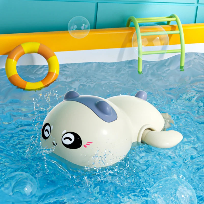 Ensemble de jouets de bain amusants – Roue à eau en forme de canard avec ventouses puissantes pour enfants