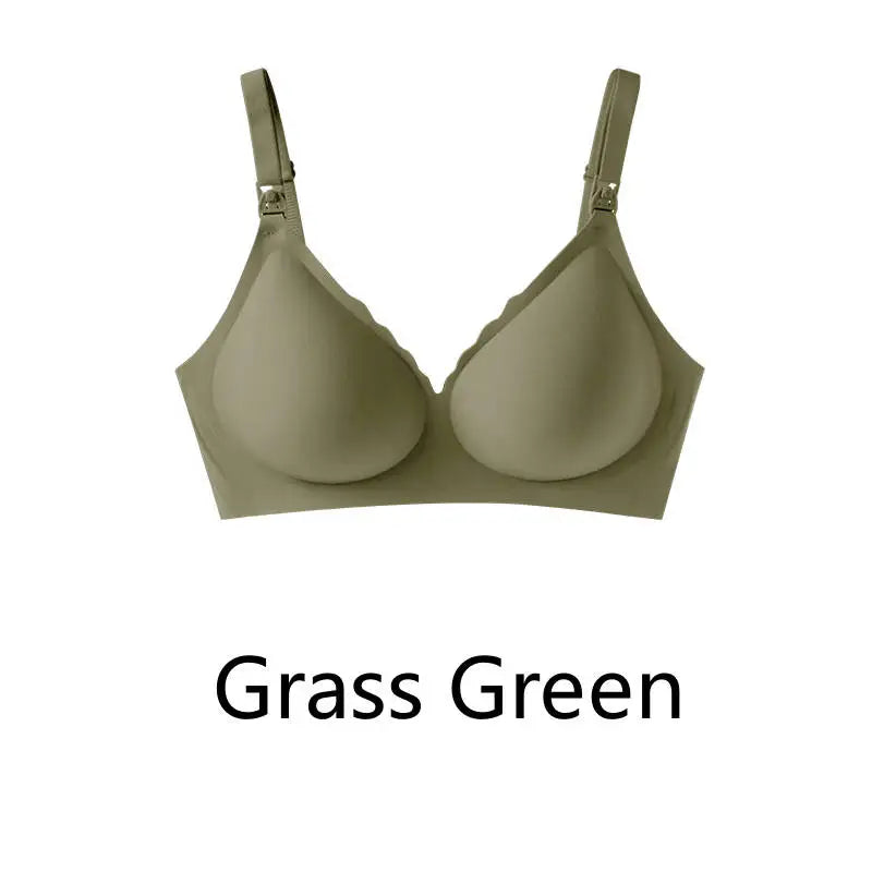 Seamless Push-Up Maternity Bra – Breathable Comfortable Nursing Support