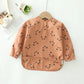 Erduo Waterproof Long-Sleeve Baby Feeding Bib