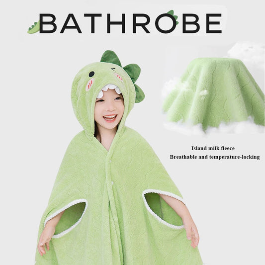 Baby Hooded Bath Towel – Cartoon Animal Blanket & Toddler Bathrobe Wrap