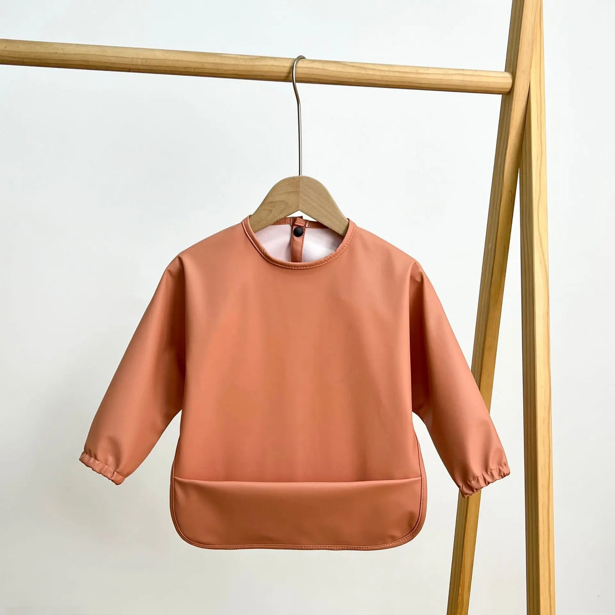 Tablier d'allaitement et d'art pour bébé à manches longues, doux et imperméable, collection 2025