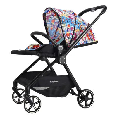 Highview 4-Wheel Foldable Baby Stroller – Sit & Lie Newborn Pram