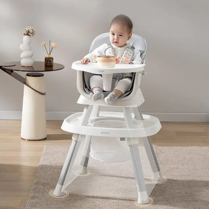 Aolan Foldable Baby Highchair – Adjustable Multifunctional Feeding & Dining Seat